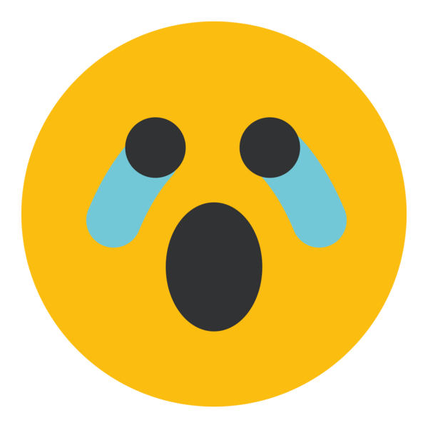 Crying Emoji Logo PNG Vector