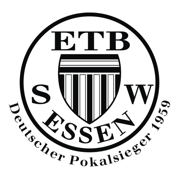 ETB Schwarz-Weiß Essen Logo PNG Vector
