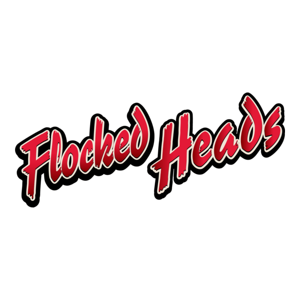 FLOCKED HEADS Logo PNG Vector