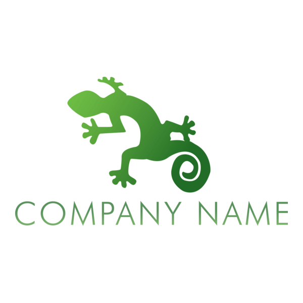 Green Lizard Company Logo PNG Vector