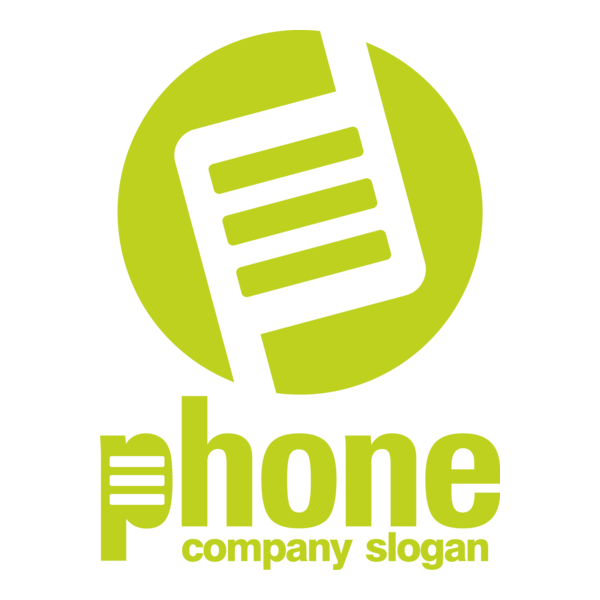 Green Phone Logo PNG Vector