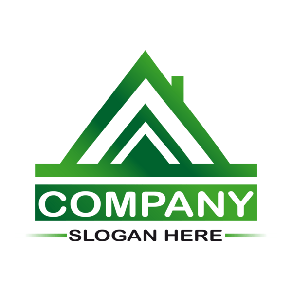 Green Real Estate Logo PNG Vector