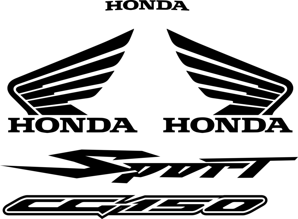 Honda CG 150 Sport Logo PNG Vector