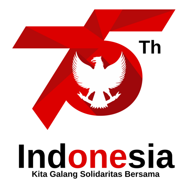 Hut RI 75 Kita Galang Solidaritas Bersama Logo PNG Vector