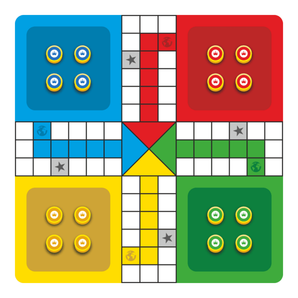 Ludo Star Logo PNG Vector