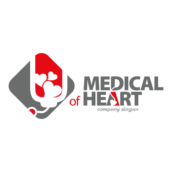 Medical of Heart Logo PNG Vector