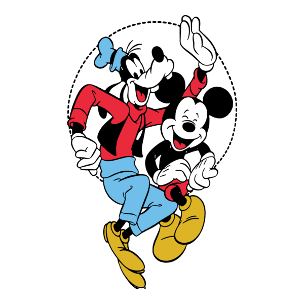 Mickey and Goffy Logo PNG Vector