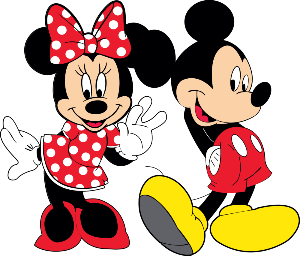 Mickey and Minnie Logo PNG Vector