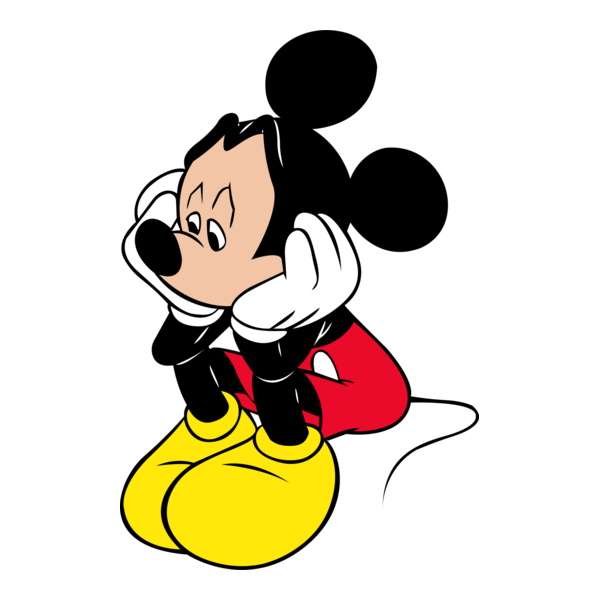 Mickey Mouse Worried Logo PNG Vector
