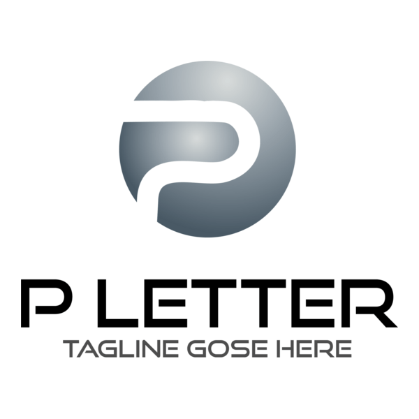 Modern Letter P Logo PNG Vector