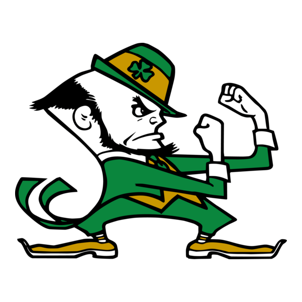 Notre Dame Leprechaun Logo PNG Vector