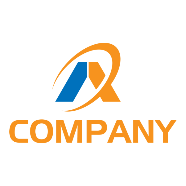 Orange A Letter Company Logo PNG Vector