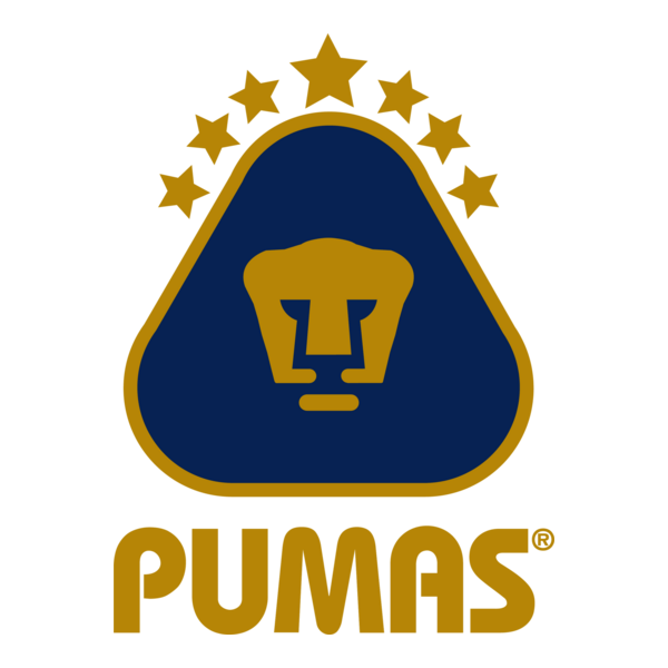 Pumas (azul y oro) Logo PNG Vector