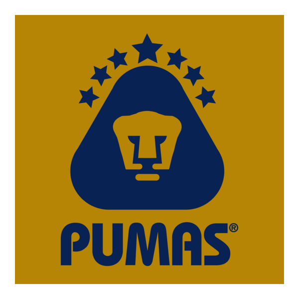 Pumas (dorado) Logo PNG Vector