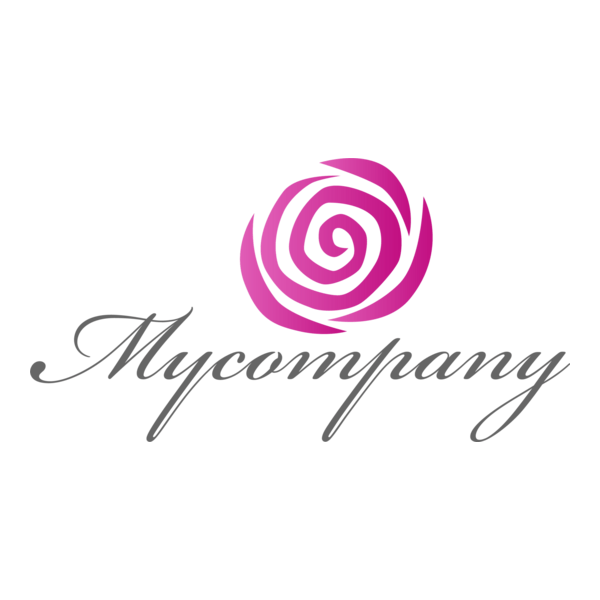 Purple Flower Logo PNG Vector