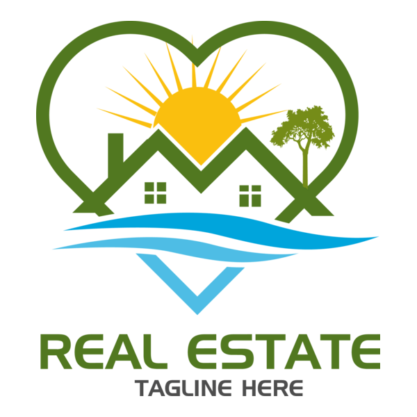 Real Estate Company Logo PNG Vector