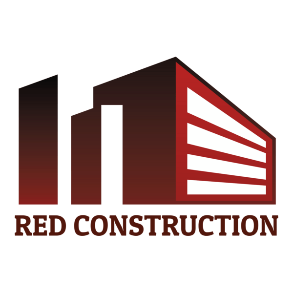 Red Construction Logo PNG Vector