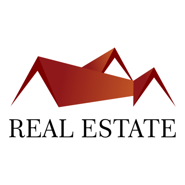 Red Real Estate Logo PNG Vector