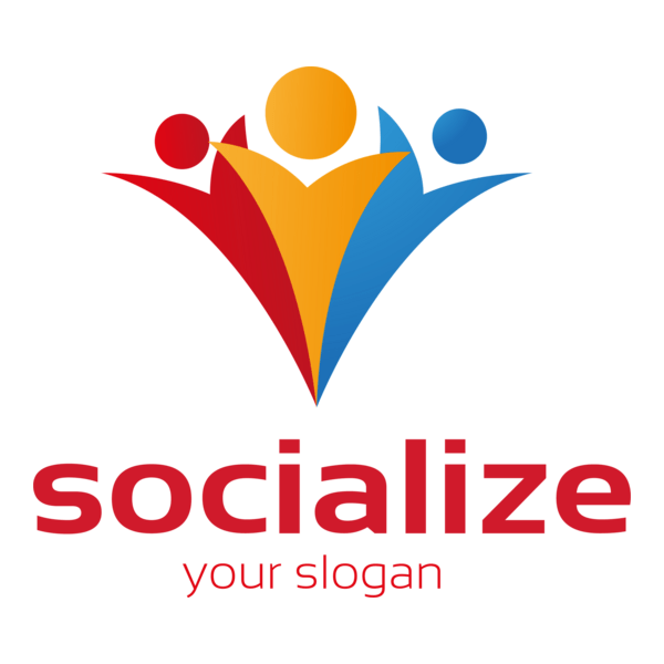Socialize People Logo PNG Vector
