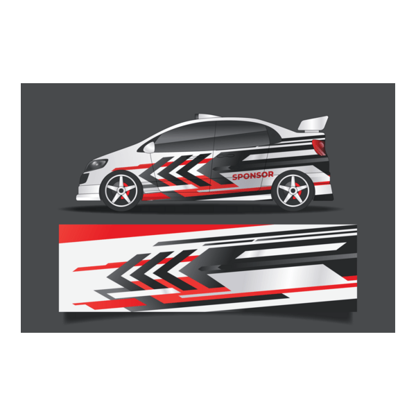 SPORTS CAR STICKER Logo PNG Vector
