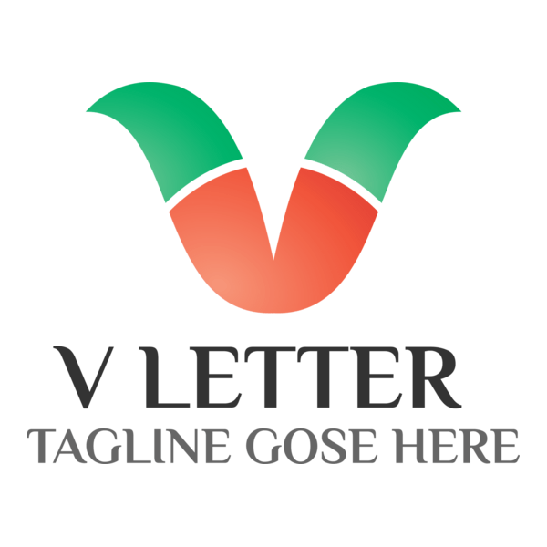 V Letter Company Logo PNG Vector