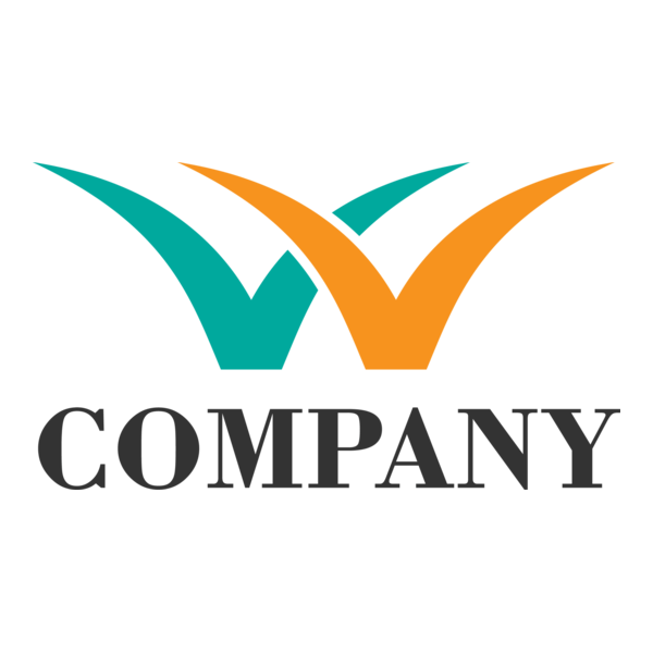 W Letter & V Letter Company Logo PNG Vector