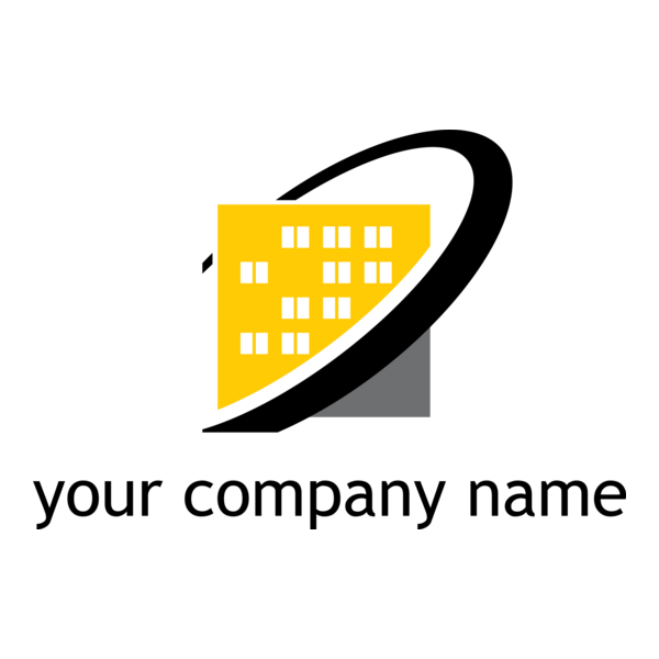 Yellow Building Company Logo PNG Vector