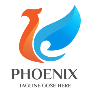 3d Phoenix Logo PNG Vector