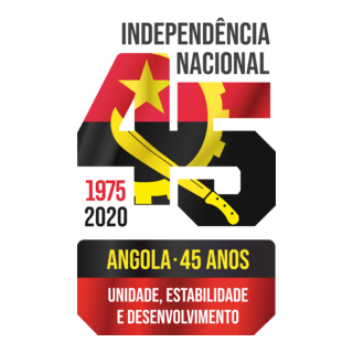 45 Anos de Independência Logo PNG Vector
