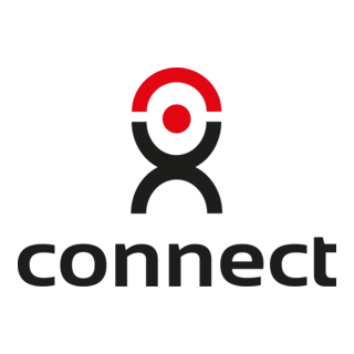 Abstract Person in Black and Red Logo PNG Vector