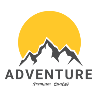 Adventure Mountain Logo PNG Vector