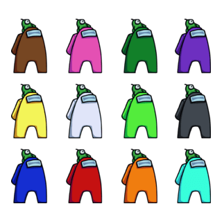 Among Us Players Logo PNG Vector
