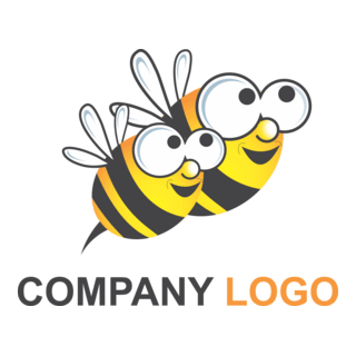Bee Company Logo PNG Vector