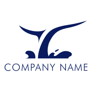 Blue Whale Company Logo PNG Vector