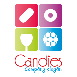 Candies Company Shape Logo PNG Vector