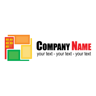 Colorful Building Logo PNG Vector