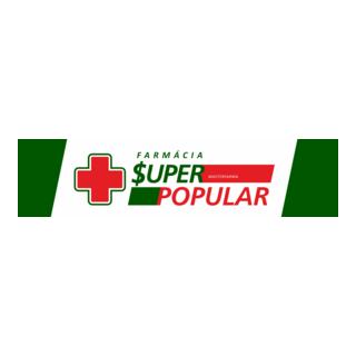 Farmácia Super Popular Logo PNG Vector