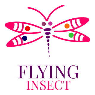 Flying Insect Logo PNG Vector