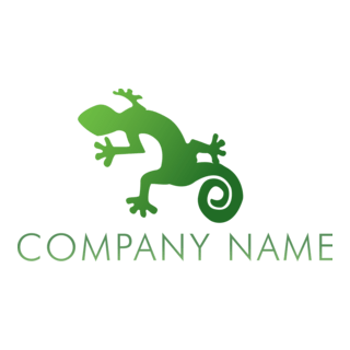 Green Lizard Company Logo PNG Vector