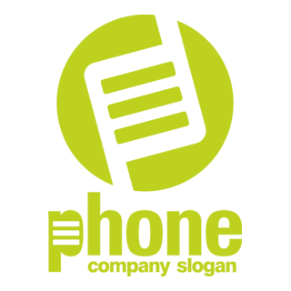 Green Phone Logo PNG Vector