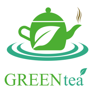 Green Tea Logo PNG Vector