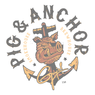 Guy’s Pig & Anchor Smokehouse and Brewhouse Logo PNG Vector