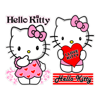 Hello Kitty Logo PNG Vector