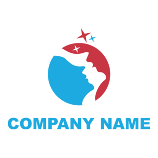 Human Face Logo PNG Vector