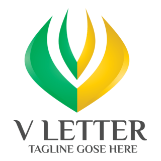 Letter V 3d Logo PNG Vector