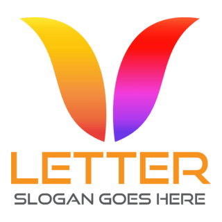 Letter V Company Logo PNG Vector