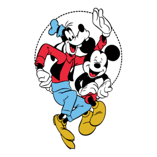 Mickey and Goffy Logo PNG Vector