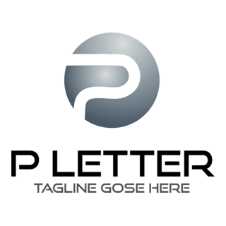 Modern Letter P Logo PNG Vector