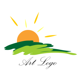 Nature Art Logo PNG Vector