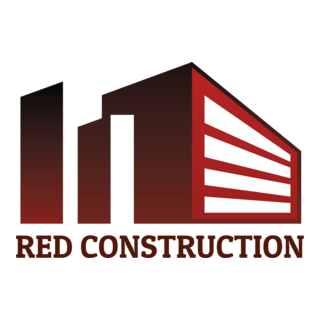 Red Construction Logo PNG Vector
